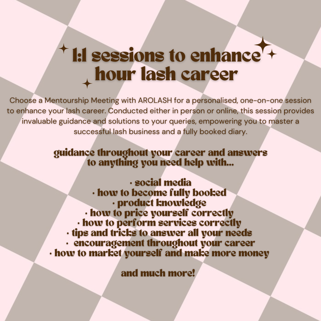 Elevate Your Lash Business Mentor Appointments - Block of 3 / 1 hour Appointments